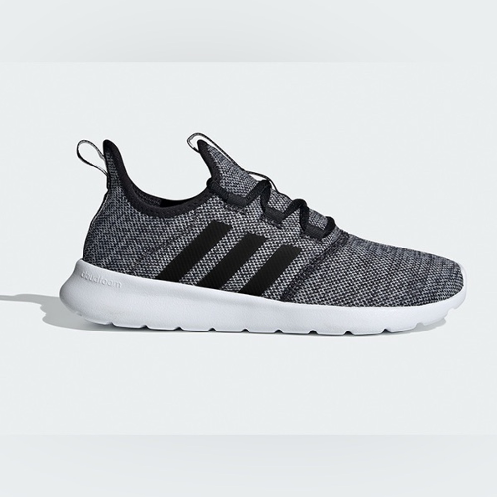 Adidas Womens Qt Racer Workout Casual Running Shoes Gray 8.5